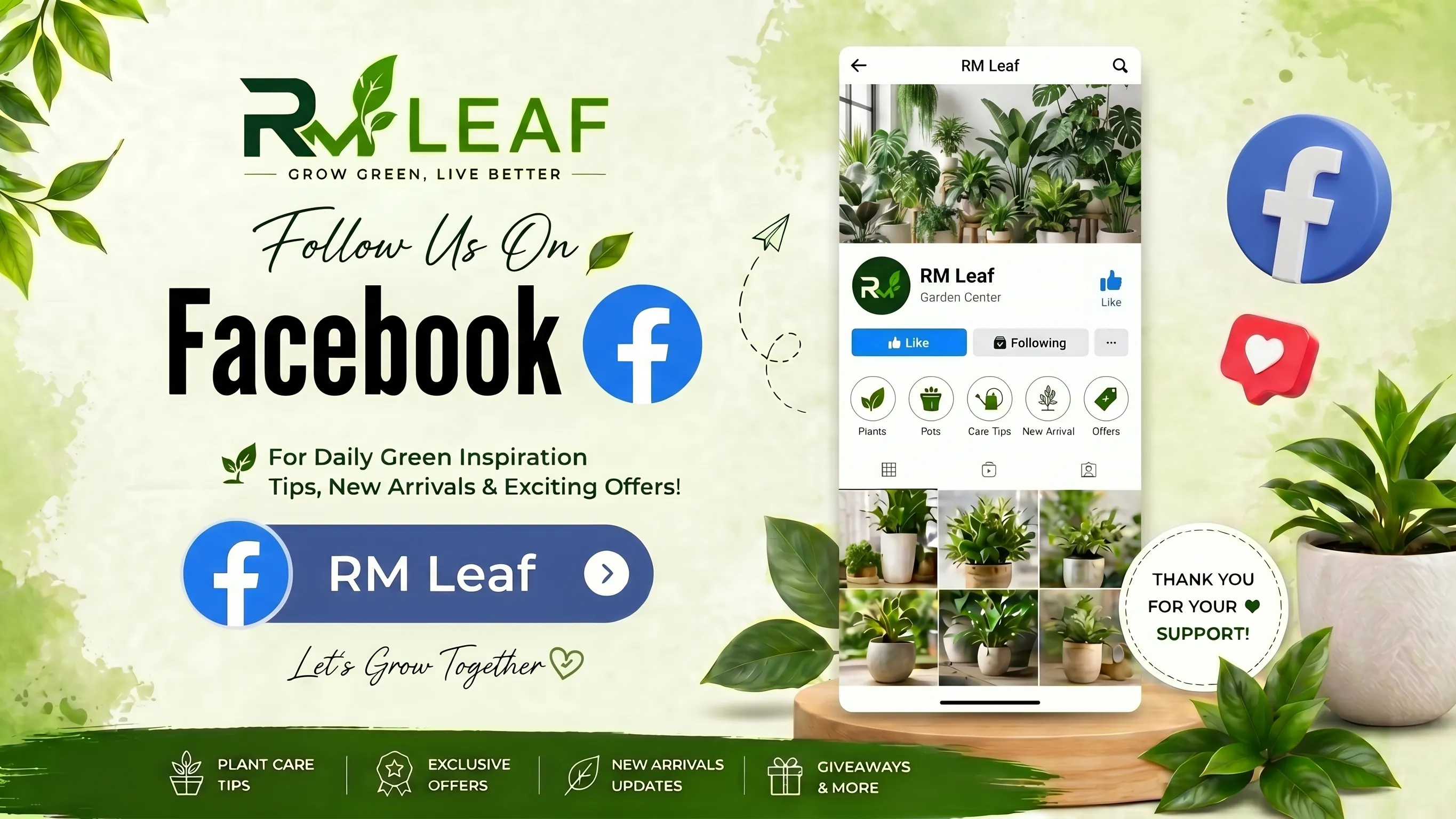 Follow our FaceBook
