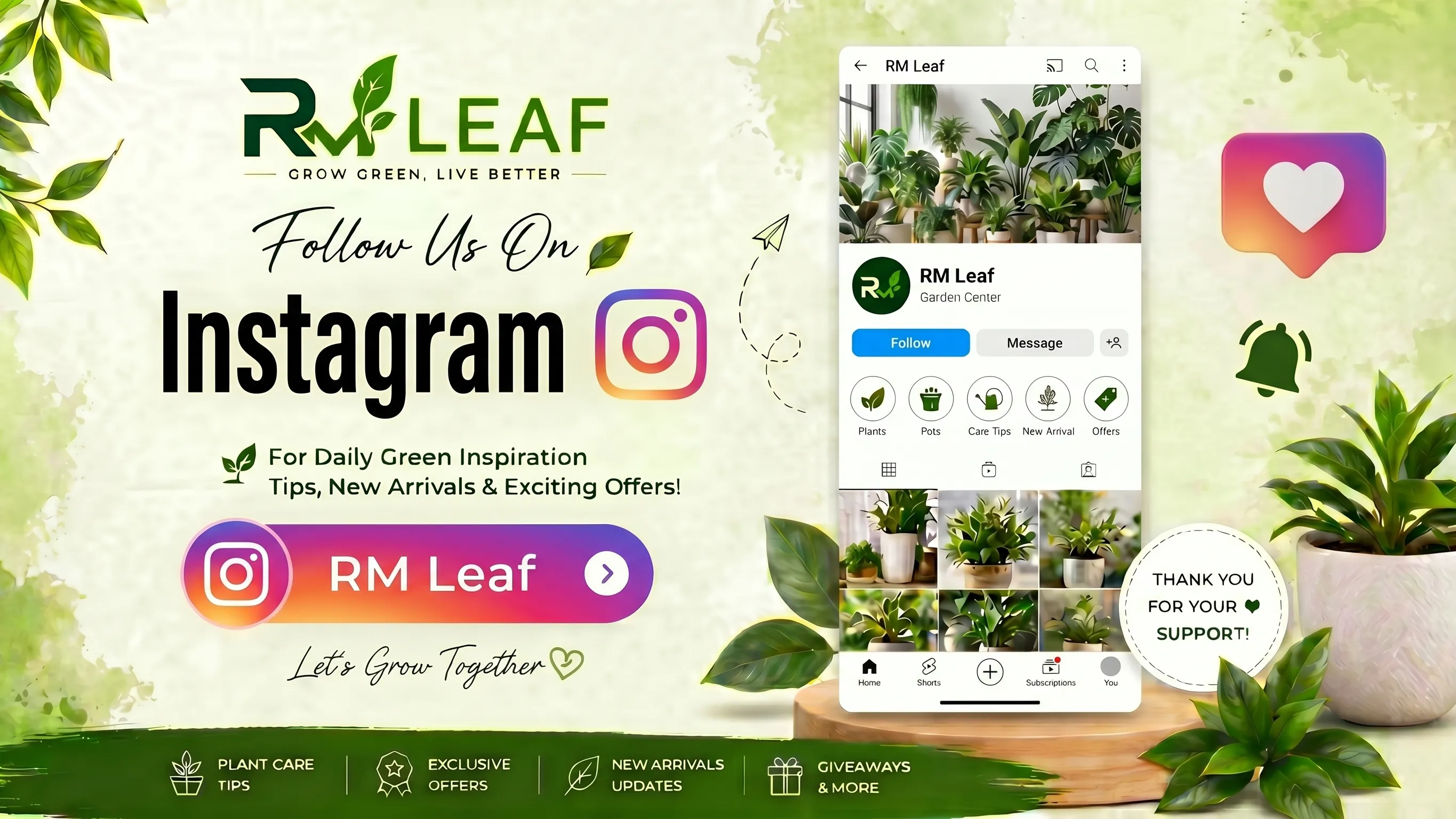 Follow our Instagram